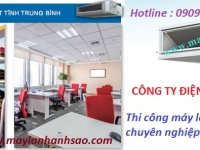 Thợ chuyên lắp đặt máy lạnh giấu trần Daikin nối ống gió - Dịch vụ chuyên nghiệp - uy tín - thẩm mỹ