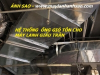 Thi công ống gió máy lạnh chuyên nghiệp - Thiết kế lắp đặt máy lạnh giấu trần Daikin nối ống gió