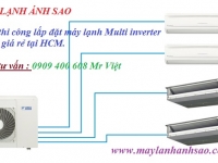 Chuyên nhận thi công - lắp đặt máy lạnh Multi Daikin cho căn hộ - biệt thự - Đội lắp máy lạnh uy tín