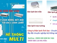 Chuyên tư vấn lắp đặt + thi công máy lạnh Multi Daikin - Máy lạnh 1 dàn nóng nhiều dàn lạnh