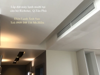 Thi công hệ thống máy lạnh giấu trần Multi cho Căn hộ Richstar