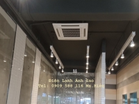 Hoàn thành lắp máy lạnh âm trần cho cửa hàng, quán ăn